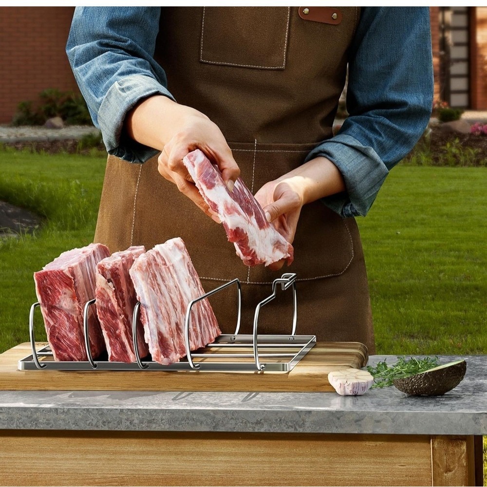 Rib Rack Full Size Heavy Duty BBQ Grill Rack - Picture 4 of 4